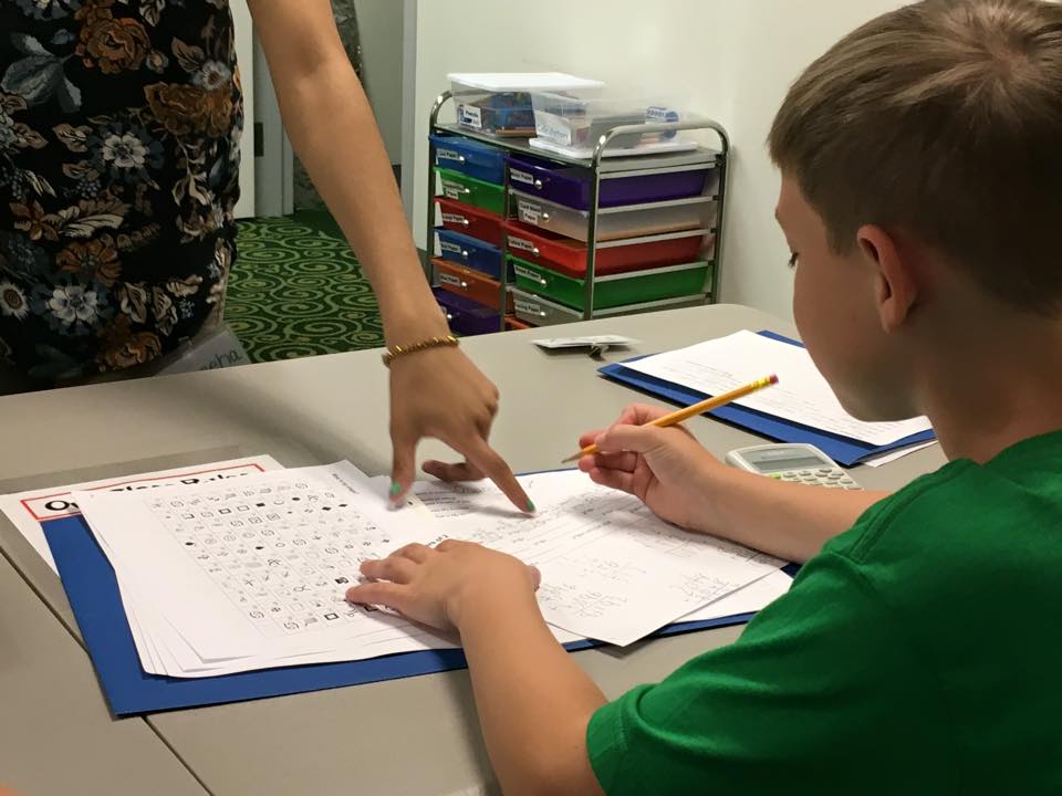 Student Doing Worksheet